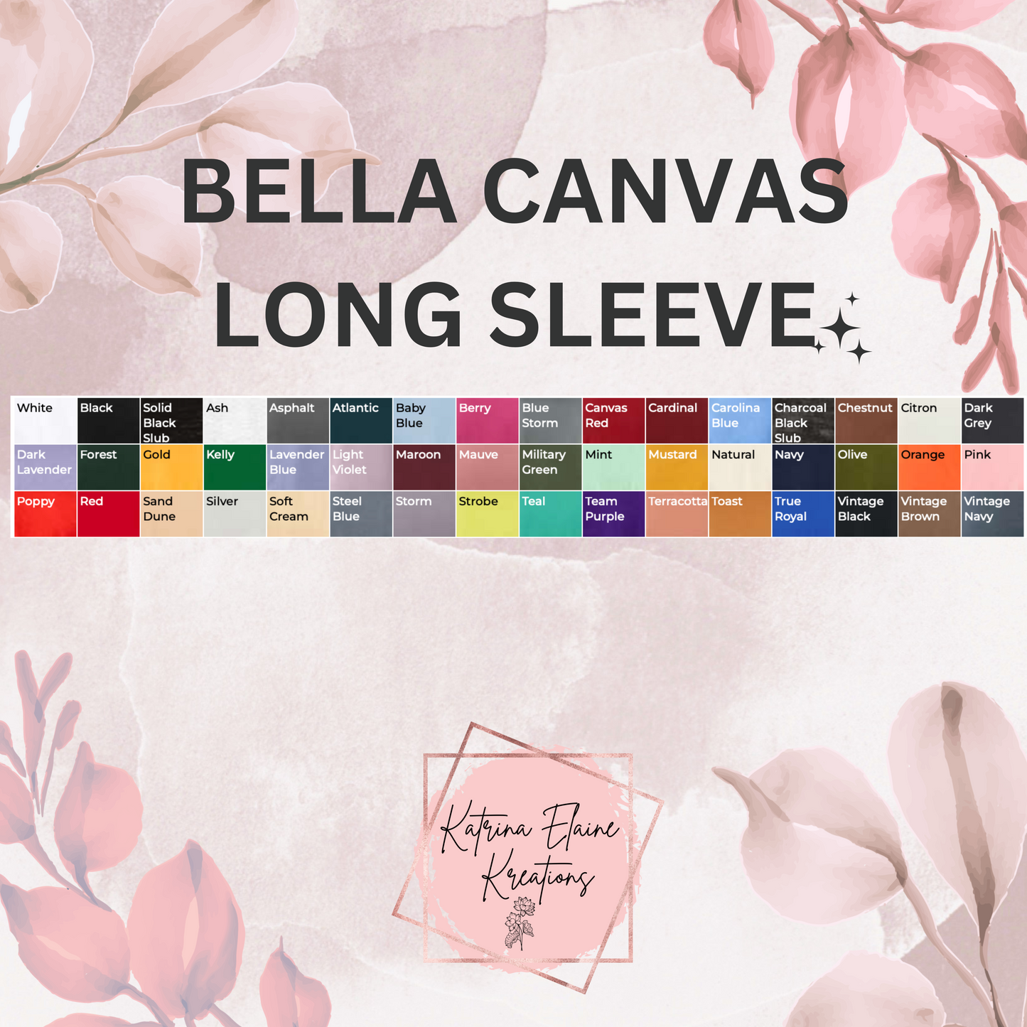 Long Sleeve Bella Canvas