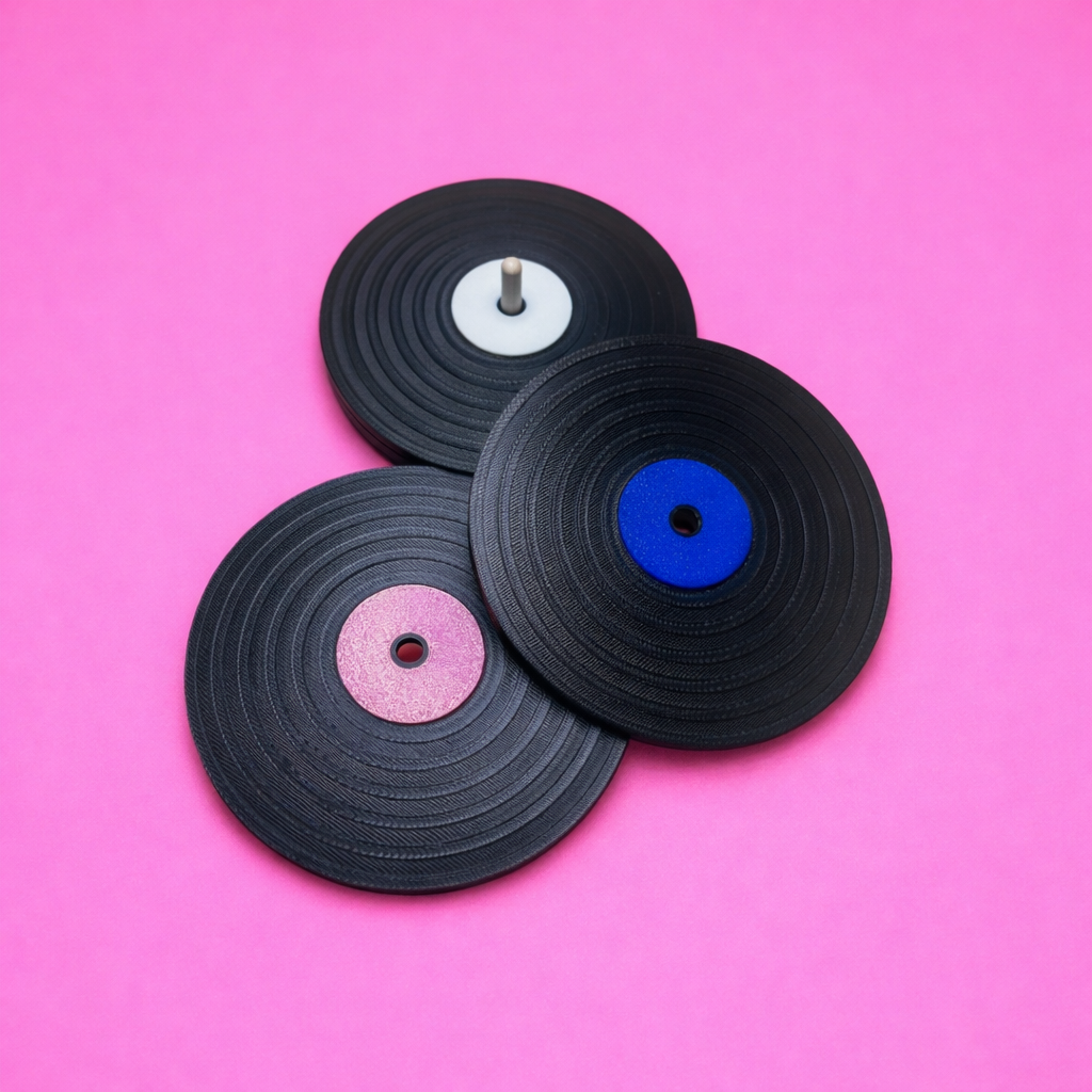 3D Printed Vinyl Record Coasters