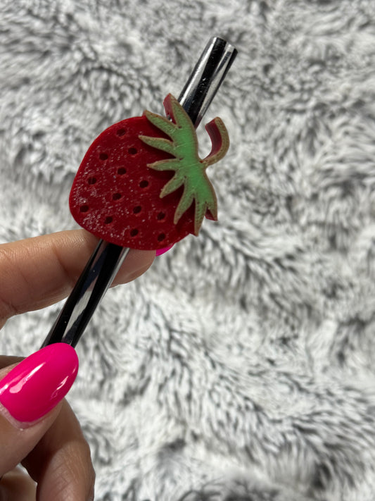 Strawberry StrawTopper