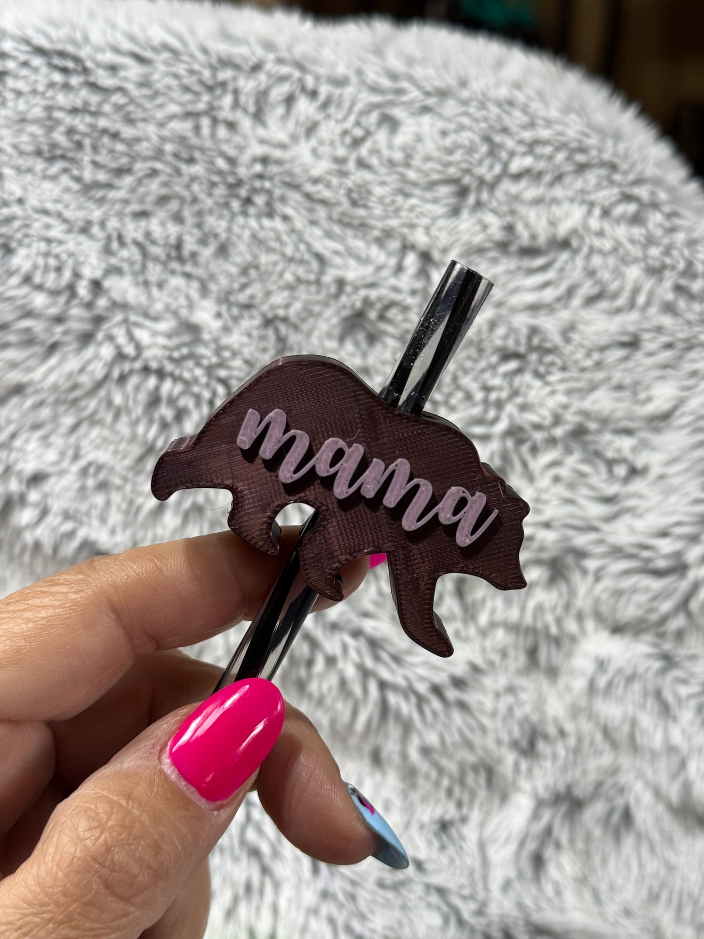 Mama Bear StrawTopper