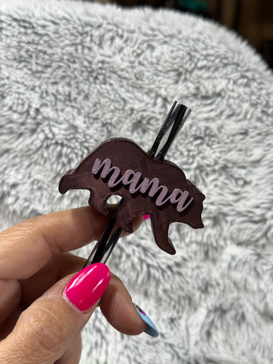 Mama Bear StrawTopper